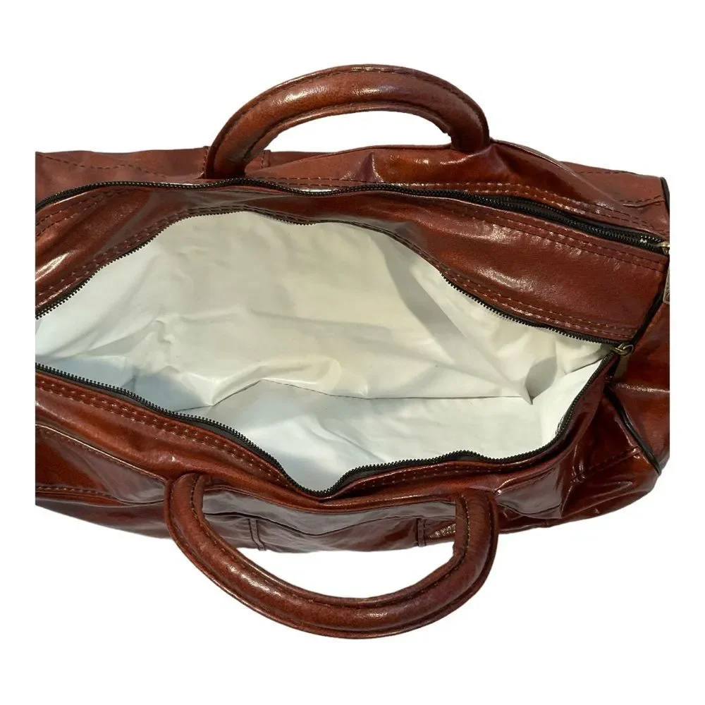 Vintage 80s Wilson Distressed Spell Out Handled Duffel Bag Gym Bag Carry On USA